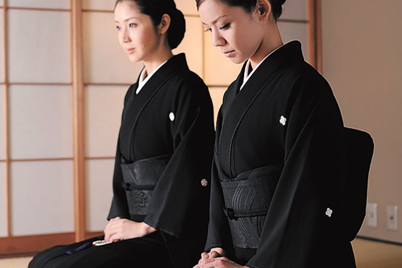 kimono đen kimono đen